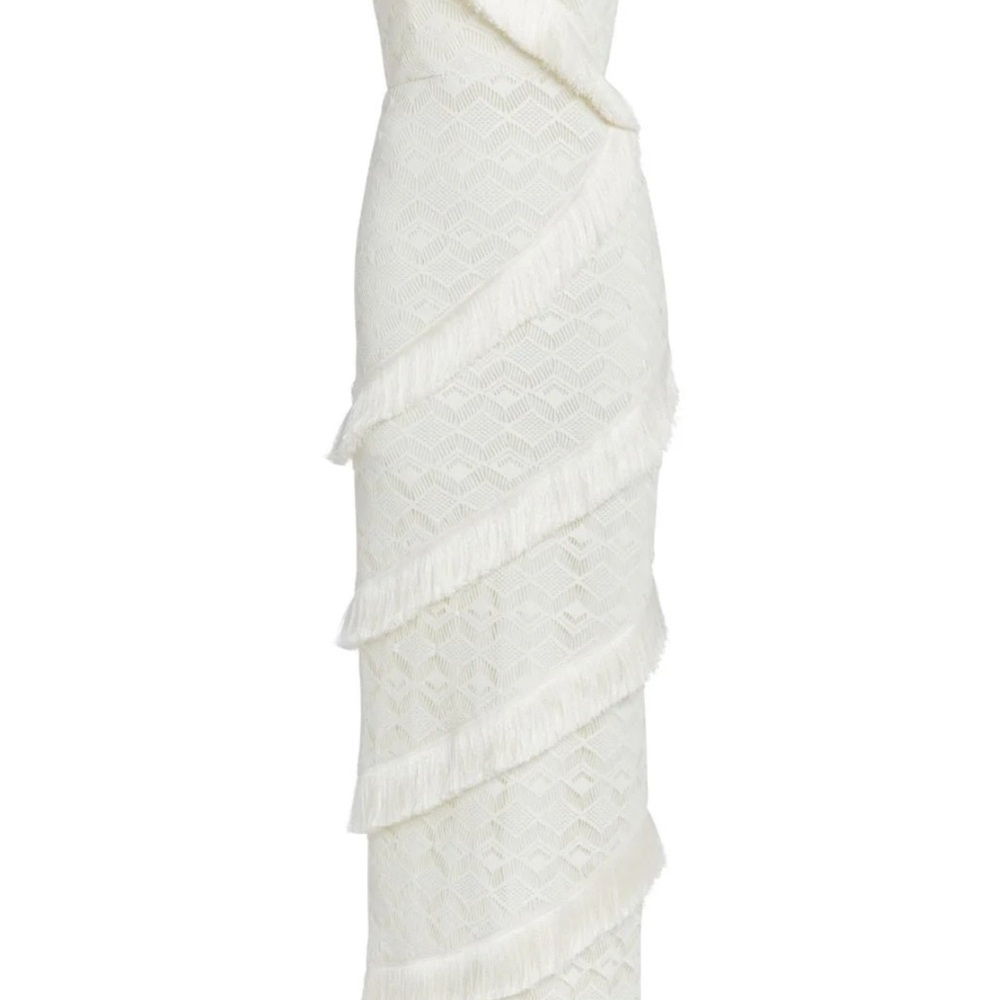 PatBO Ivory Fringe Dress